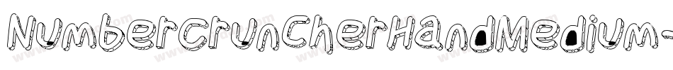 NumberCruncherHandMedium-GY5Z字体转换