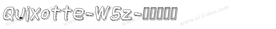 Quixotte-W5z字体转换