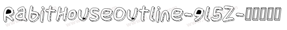 RabitHouseOutline-9l5Z字体转换