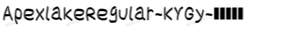 ApexlakeRegular-KYGy字体转换