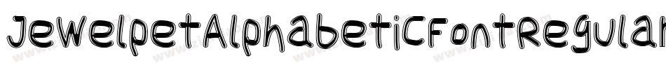 JewelpetAlphabeticFontRegular-35Gy字体转换