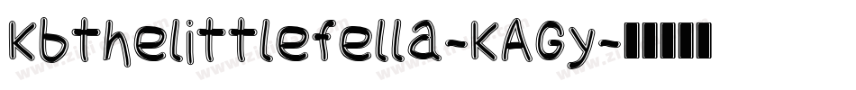 Kbthelittlefella-KAGy字体转换