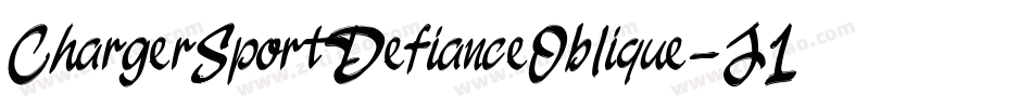 ChargerSportDefianceOblique-J1wa字体转换