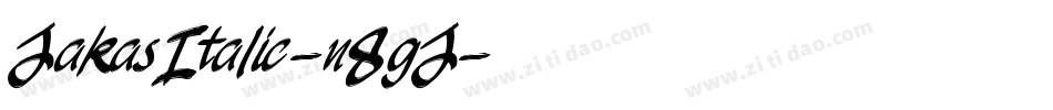 JakasItalic-n8gJ字体转换