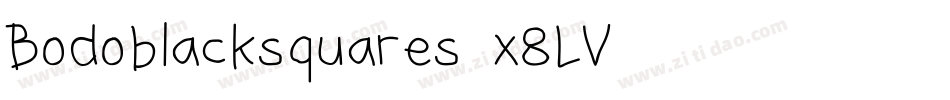 Bodoblacksquares-x8LV字体转换