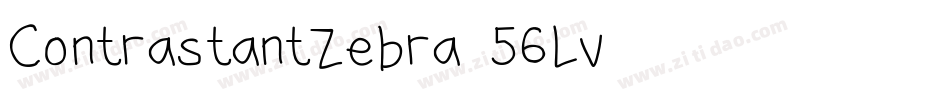 ContrastantZebra-56Lv字体转换