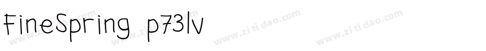 FineSpring-p73lv字体转换