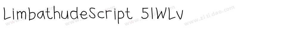 LimbathudeScript-51WLv字体转换