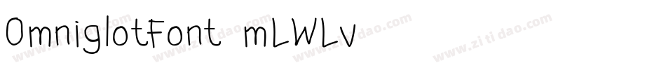 OmniglotFont-mLWLv字体转换 OmniglotFont-mLWLv字体转换