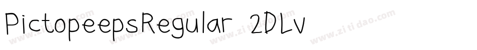 PictopeepsRegular-2DLv字体转换