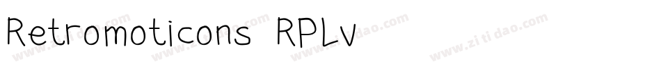 Retromoticons-RPLv字体转换