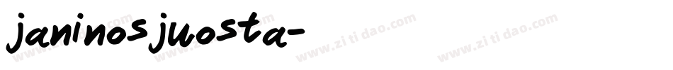 janinosjuosta字体转换