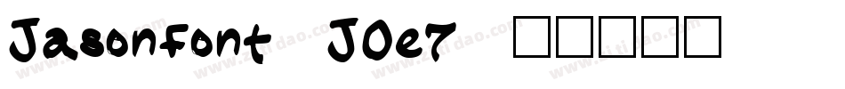 Jasonfont-JOe7字体转换