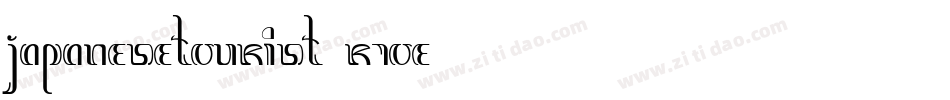 JapaneseTourist-R7oe字体转换