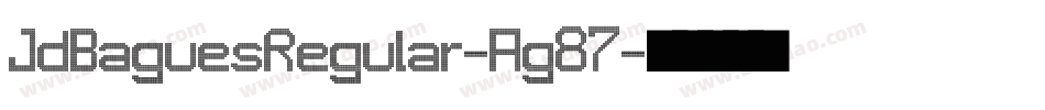 JdBaguesRegular-Ag87字体转换