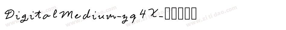 DigitalMedium-zq4X字体转换