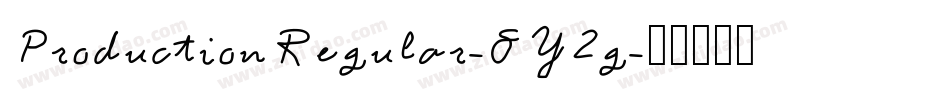 ProductionRegular-8Y2g字体转换