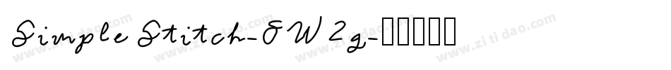 SimpleStitch-8W2g字体转换