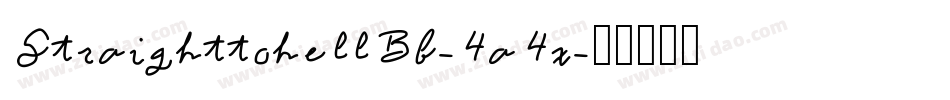 StraighttohellBb-4a4x字体转换