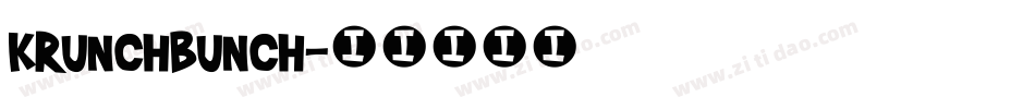 KRUNCHBUNCH字体转换