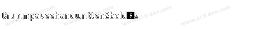 Crupimpaveehandwritten2bold-8z9g字体转换