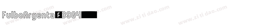 FulboArgenta-7B9G4字体转换