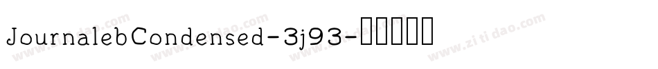 JournalebCondensed-3j93字体转换