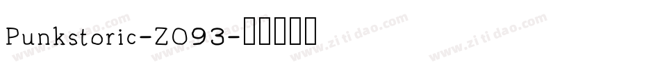 Punkstoric-ZO93字体转换