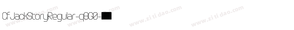 CfJackStoryRegular-q8G0字体转换