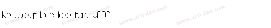 Kentuckyfriedchickenfont-vA3A字体转换