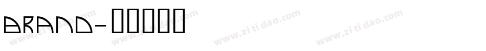 Brand字体转换