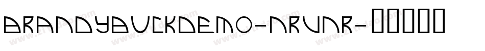 BrandybuckDemo-nRvnR字体转换