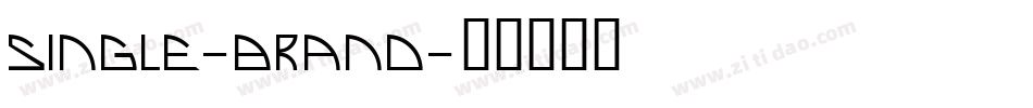 Single-Brand字体转换