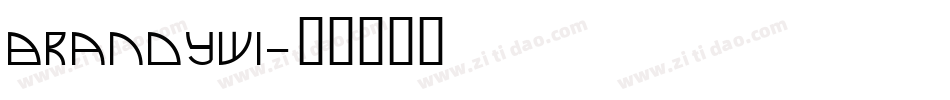 brandywi字体转换