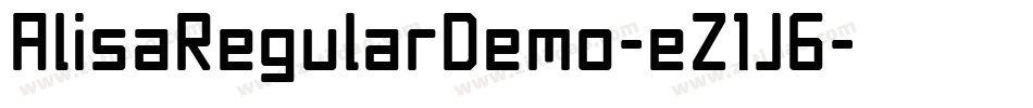 AlisaRegularDemo-eZ1J6字体转换