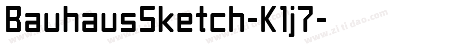 BauhausSketch-K1j7字体转换