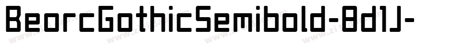 BeorcGothicSemibold-8d1J字体转换