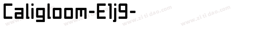Caligloom-E1j9字体转换