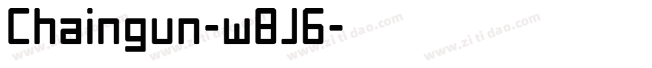Chaingun-w8J6字体转换