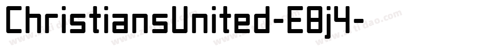 ChristiansUnited-E8j4字体转换