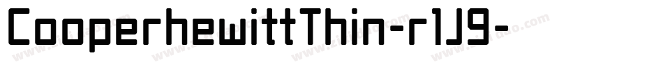 CooperhewittThin-r1J9字体转换