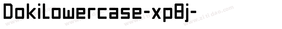 DokiLowercase-xp8j字体转换