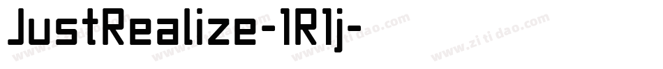 JustRealize-1R1j字体转换