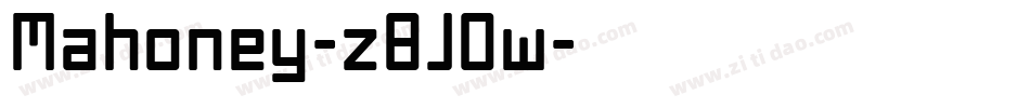 Mahoney-z8JOw字体转换