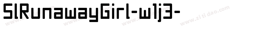 SlRunawayGirl-w1j3字体转换