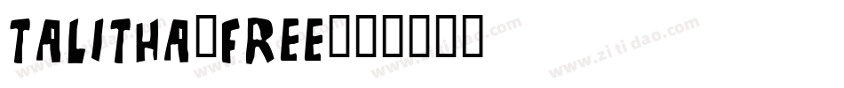 Talitha-free字体转换