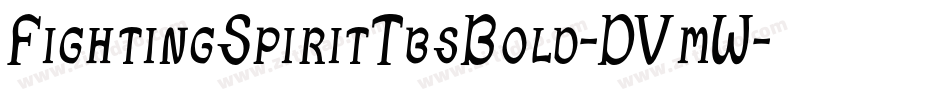FightingSpiritTbsBold-DVmW字体转换