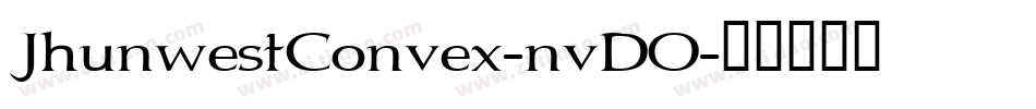 JhunwestConvex-nvDO字体转换