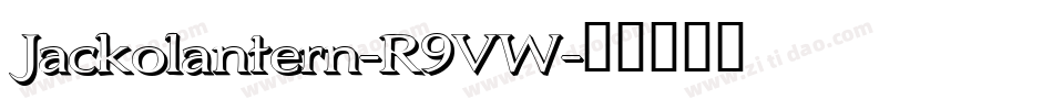 Jackolantern-R9VW字体转换