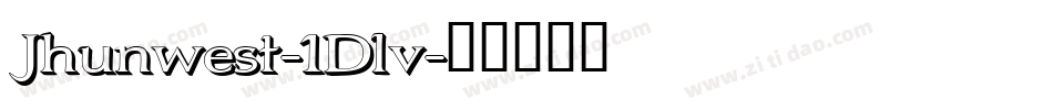 Jhunwest-1Dlv字体转换